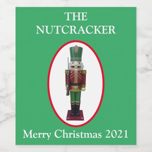 De voedingskraker wijn etiket (Enkel label)