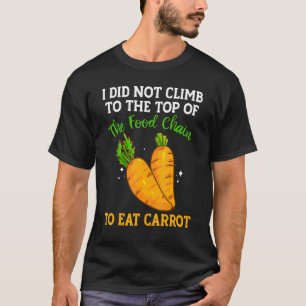 De voedselketen heeft wortelgroenten en groente t-shirt
