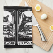 De voedselliefhebber Funny Tarot Theedoek (Quarter Fold)