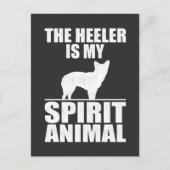 de voeler is mijn geestesdier, Heeler lover Briefkaart (Voorkant)