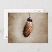 De Voet van het bruine Gelukkige Konijn Briefkaart (Voorkant / Achterkant)