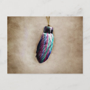 De Voet van het kleurrijke Gelukkige Konijn Briefkaart