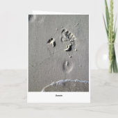 De Voetafdrukken van het Zand van vaderdag, van de Kaart (Achterkant)