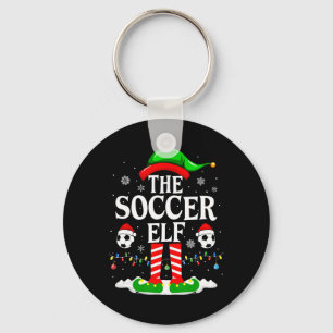 De Voetbal Elf Grappige Familie Kerstmis Voetbal Sleutelhanger