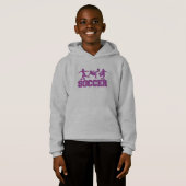 De voetbalhoody van kind (Voorkant volledig)