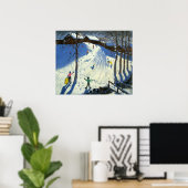 De voetballer Morzine Poster (Thuiskantoor)
