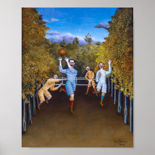 De voetballers Henri Rousseau Poster