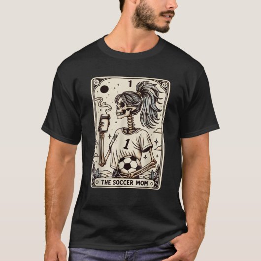De voetbalmoeder Tarot Kaart T-shirt (Voorkant)
