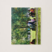 De voetbalwedstrijd bekijken legpuzzel (Verticaal)