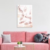De voetbeenderen van de menselijke anatomie van Le Canvas Afdruk (Insitu (Woonkamer))