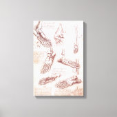 De voetbeenderen van de menselijke anatomie van Le Canvas Afdruk (Voorkant)