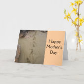 De voetstappen van de moeder om te volgen in het l kaart (Gele Bloem)