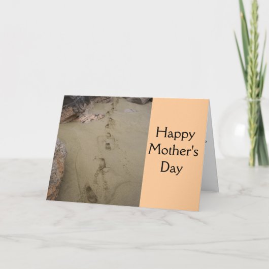 De voetstappen van de moeder om te volgen in het l kaart (Voorkant)