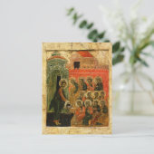De voetwassing van de discipelen Orthodoxe icoon Briefkaart (Staand voorkant)