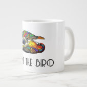 DE VOGEL DE MIDDENVOET GEVEN GROTE KOFFIEKOP (Voorkant rechts)