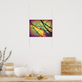 De vogel en de regenboog poster (Keuken)