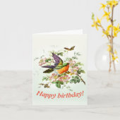 De vogel en de vlinder. kaart (Gele Bloem)