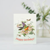 De vogel en de vlinder, Verjaardag Briefkaart (Staand voorkant)
