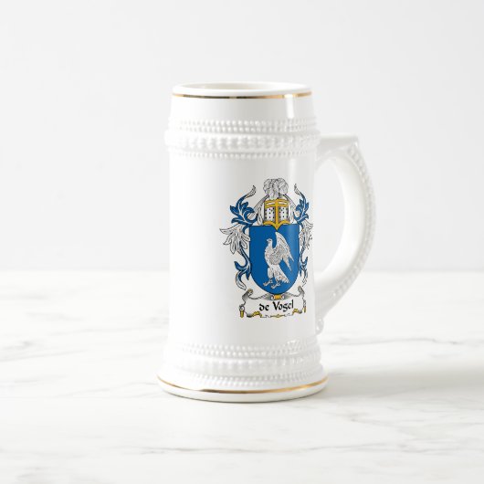 de Vogel Family Crest Bierpul (Voorkant rechts)
