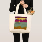 De vogel in de rivier de Theems 2008 Grote Tote Bag (Voorkant (product))