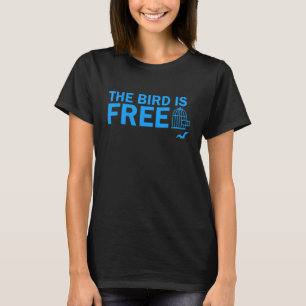 De vogel is gratis kool voor Man vrouwen 1 T-shirt