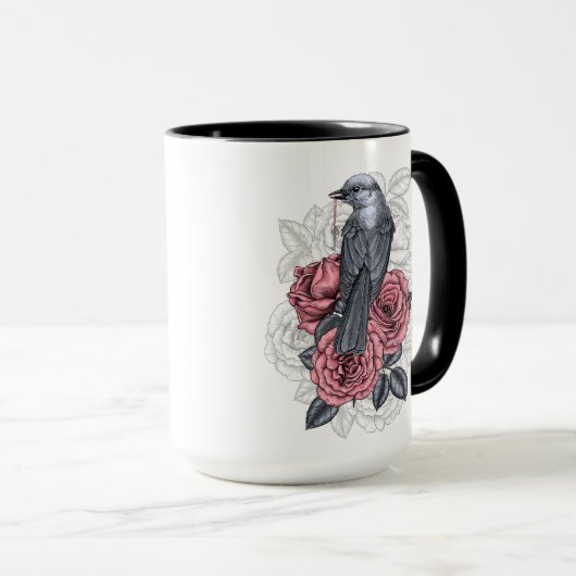 De vogel met de zilveren sleutel mok (Voorkant rechts)