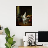 De vogel of een vrouw die haar varieert poster (Thuiskantoor)