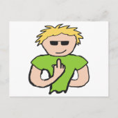 De vogel omdraaien briefkaart (Voorkant)