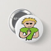 De vogel omdraaien ronde button 5,7 cm (Voorkant /achterkant)