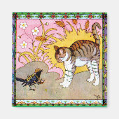 De vogel ontmoet de kat magneet (Voorkant)