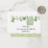 De vogel op de tak boom dank u kaart notitiekaartje (Voorkant / Achterkant in situ)