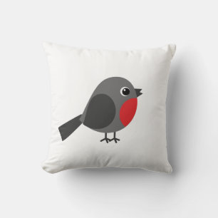 De vogel - roodborst kussen