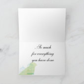 De vogel themed dankt u kaardt bedankkaart (Binnen)