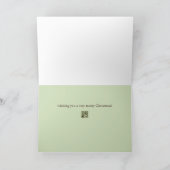 De Vogel van Chickadee in de Sneeuwvlokken van de Feestdagen Kaart (Binnen)