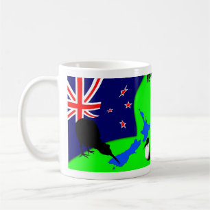 De Vogel van de kiwi, Ei & de Kaart van Nieuw Koffiemok
