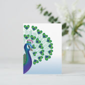 De vogel van de liefde briefkaart (Staand voorkant)