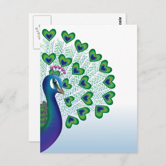 De vogel van de liefde briefkaart (Voorkant / Achterkant)