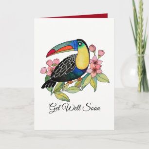 De Vogel van de Toekan van de waterverf met Kaart