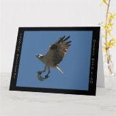 De Vogel van de visarend & het Wenskaart van de Kaart (Gele Bloem)