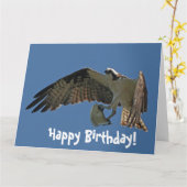 De Vogel van de visarend & het Wenskaart van de Kaart (Gele Bloem)