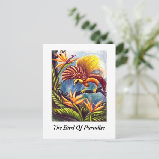 De vogel van het Paradijs Briefkaart (Staand voorkant)