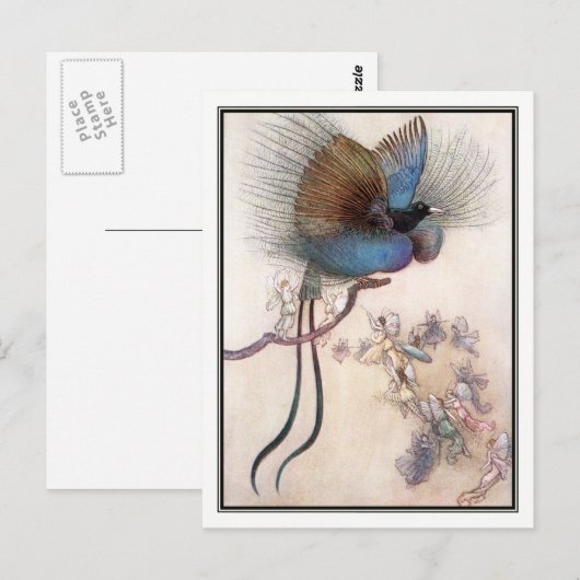 De vogel van het Paradijs van Warwick Goble Briefkaart (Voorkant / Achterkant)