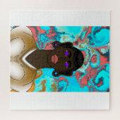 De vogel van het universum, de energie van liefde legpuzzel (Horizontaal)