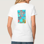 De vogel van het universum, de energie van liefde t-shirt (Achterkant)