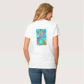 De vogel van het universum, de energie van liefde t-shirt (Achterkant volledig)
