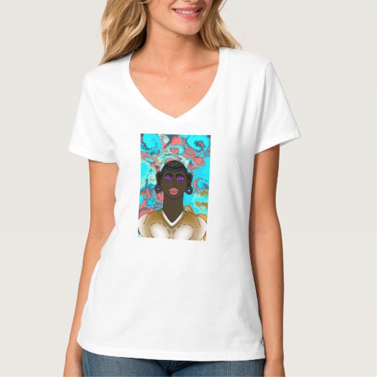 De vogel van het universum, de energie van liefde t-shirt (Voorkant)