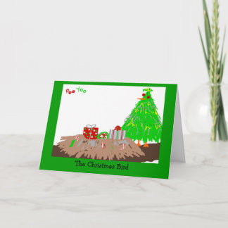 De vogel van Kerstmis Feestdagen Kaart