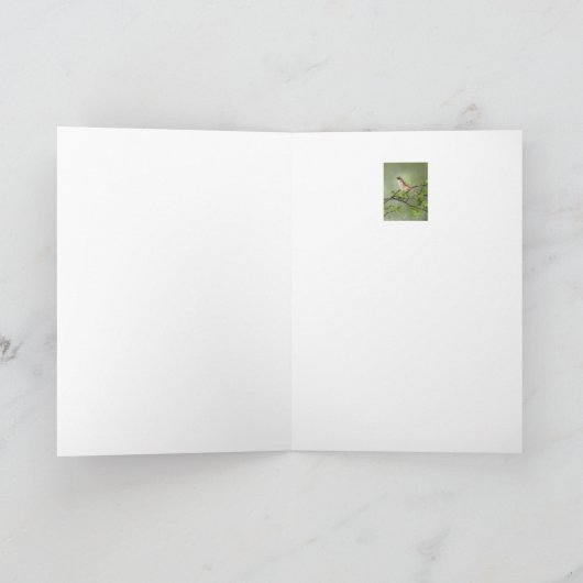 De Vogel van Whitethroat van het bedankt voor (Binnen)