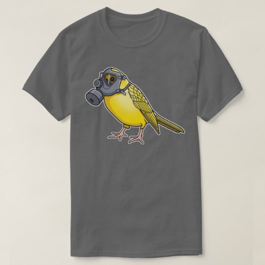 De vogelarent zingt Canarische T-shirt (Design voorkant)