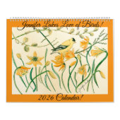 De vogelkalender van Jennifer Lake voor 2026 Kalender (Hoes)